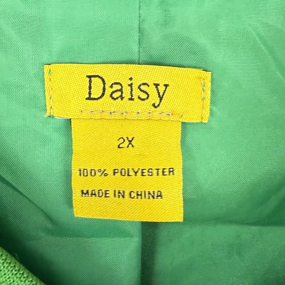 Daisy Green And Gold Sequin Jacket Size 2X - Picture 13 of 15